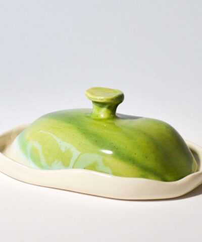 BUTTER DISH kiwi green